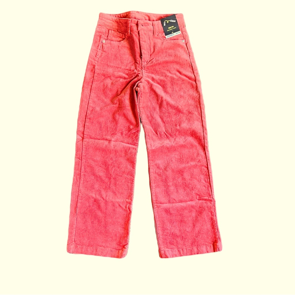 Wide leg, high rise, corduroy pants. Brand new, with tags.